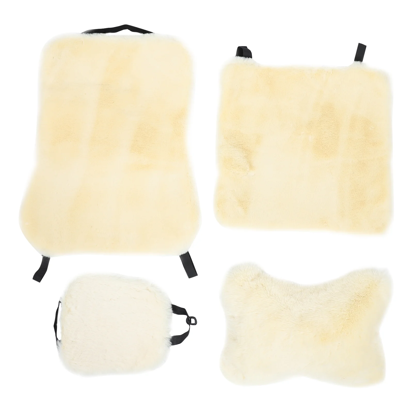 

4Pcs Car Cushion Softy Stylish Driver Cushion Winter Cushion Warm Cushion Plush Cushion
