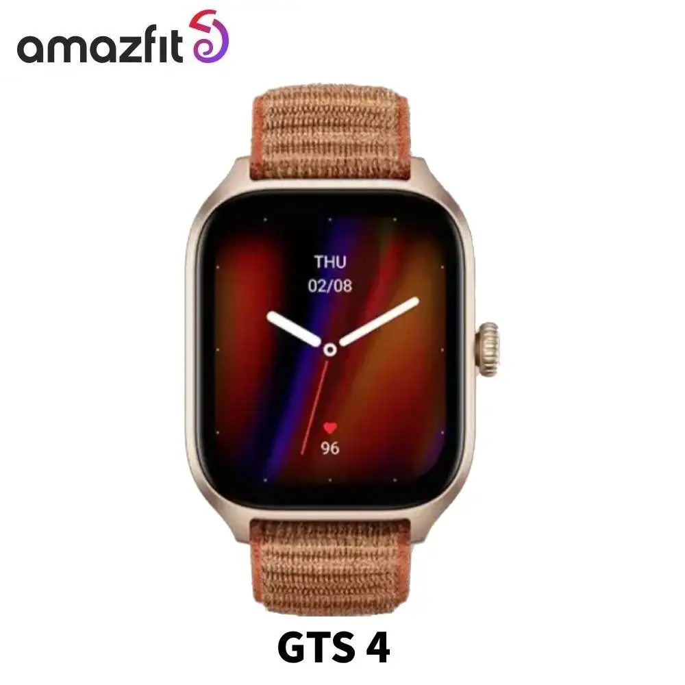 Фото Новые женские умные часы Amazfit GTS 4, диаметр 42 мм, OS Zepp с GPS Alexa, встроенный 24-часовой мониторинг сердечного ритма для iOS Android №1