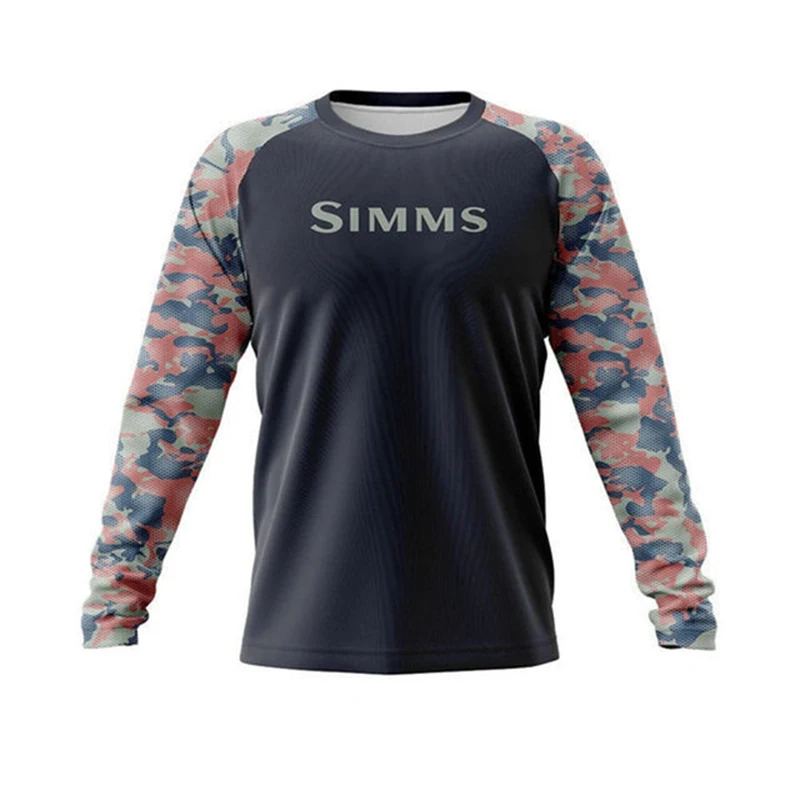 

2023 New Clothing Summer Sports Fishing Tshirt Breathable Outdoor Breathable Anti-uv Fishing T-shirt Long sleeve Men Top SIMMS