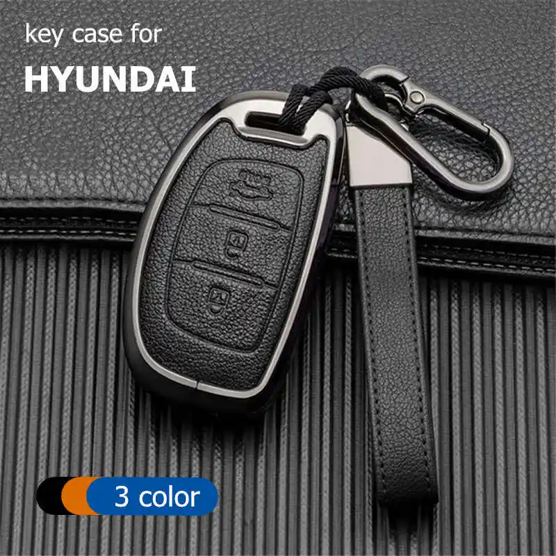 

Key Case Cover For Hyundai IX20 I30 IX35 I40 IX25 IX45 I10 I20 Tucson Verna Sonata Elantra Santa Fe Remote Fob Shell Accessories