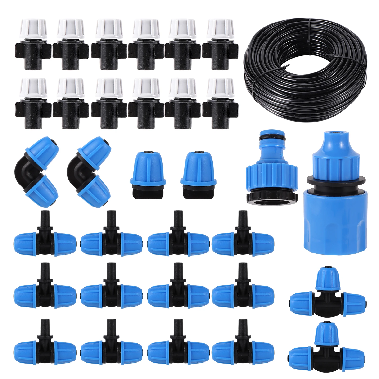 1 комплект насадки для садового шланга 10 м с тройником 4/7 мм