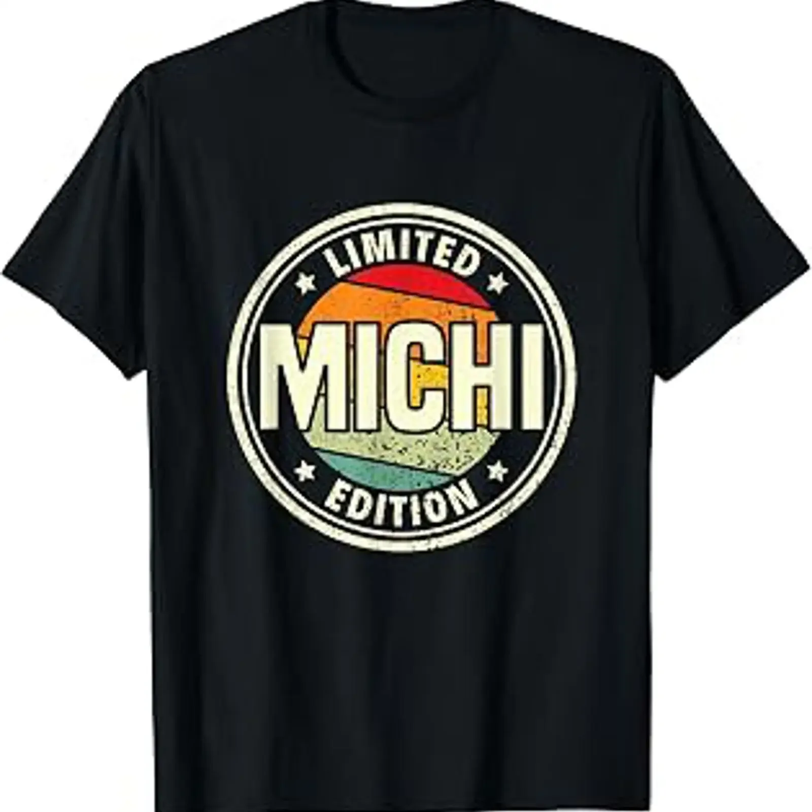 Фото Футболка Bester Michi в винтажном стиле с эффектом потертости, унисекс, для повседневной носки, дизайнерская одежда, мягкая, стильная, повседневная. №1