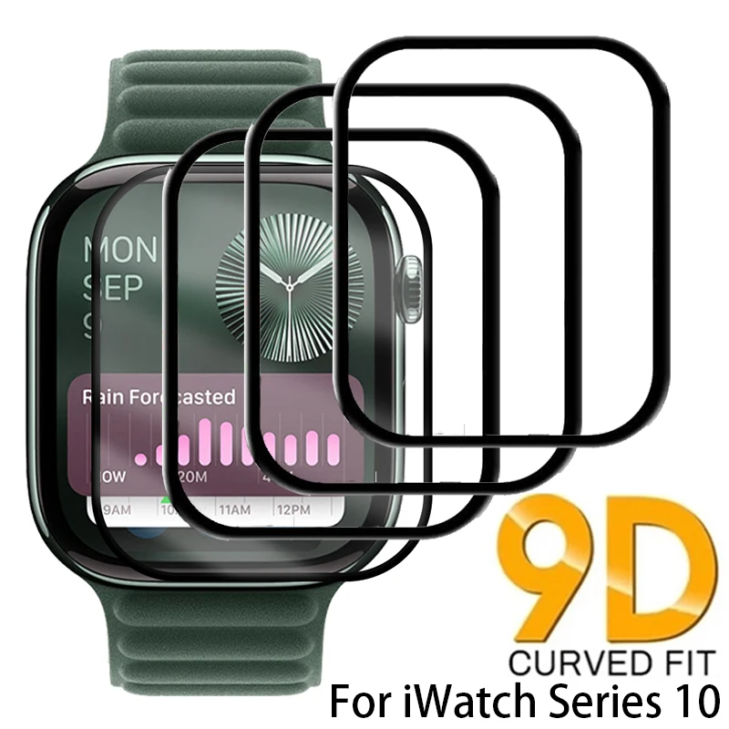 Защитная пленка для смарт-часов iWatch Series 10 изогнутая мягкая из ПММА 42 мм 46 49