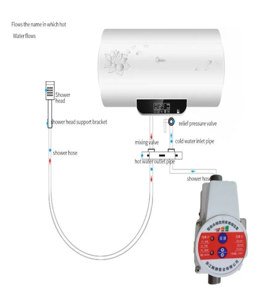 

24v Water Heater Booster Pump Water Pump Booster Household Shower Solar Silent Electric Hot Water Shower Automatic Pipeline