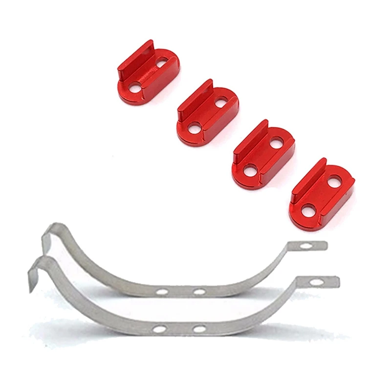 

2 комплекта автозапчастей на радиоуправлении: 1 комплект листовых пружин, фиксированный кронштейн для сиденья и 1 комплект стальных листовы...