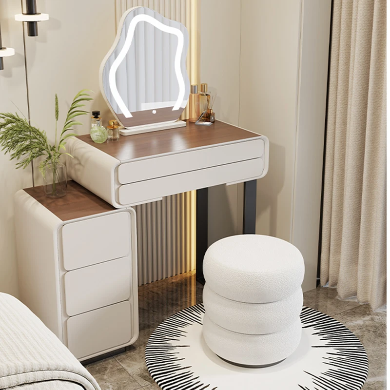 Зеркальные украшения туалетные столики туалетный столик искусственная кожа