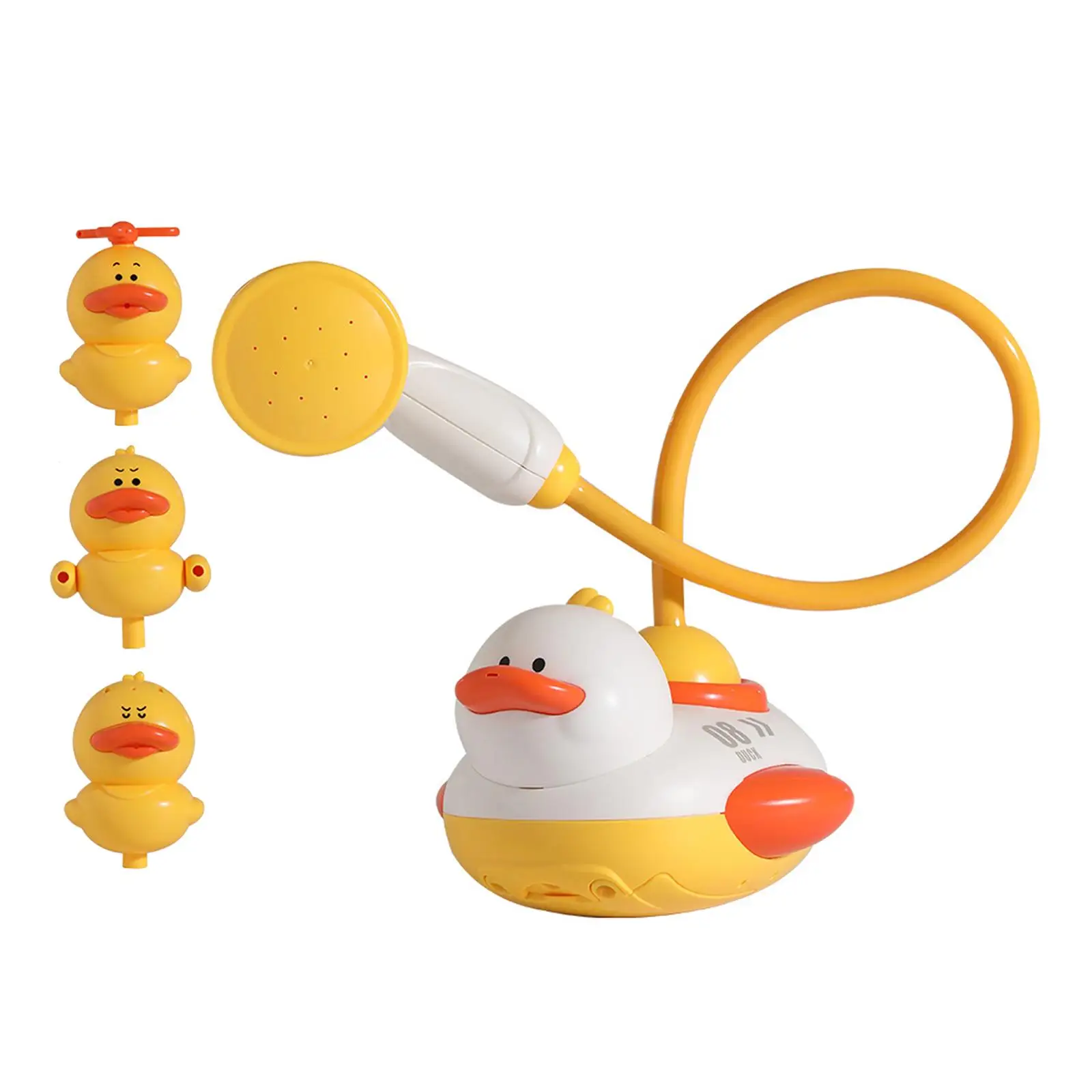 Bath Toy Duck Water Spray Water Pump Bathtime Play with 3 Duck Sprinkler for Boys Girls Gifts Infants Kids Interactive Bath Toy