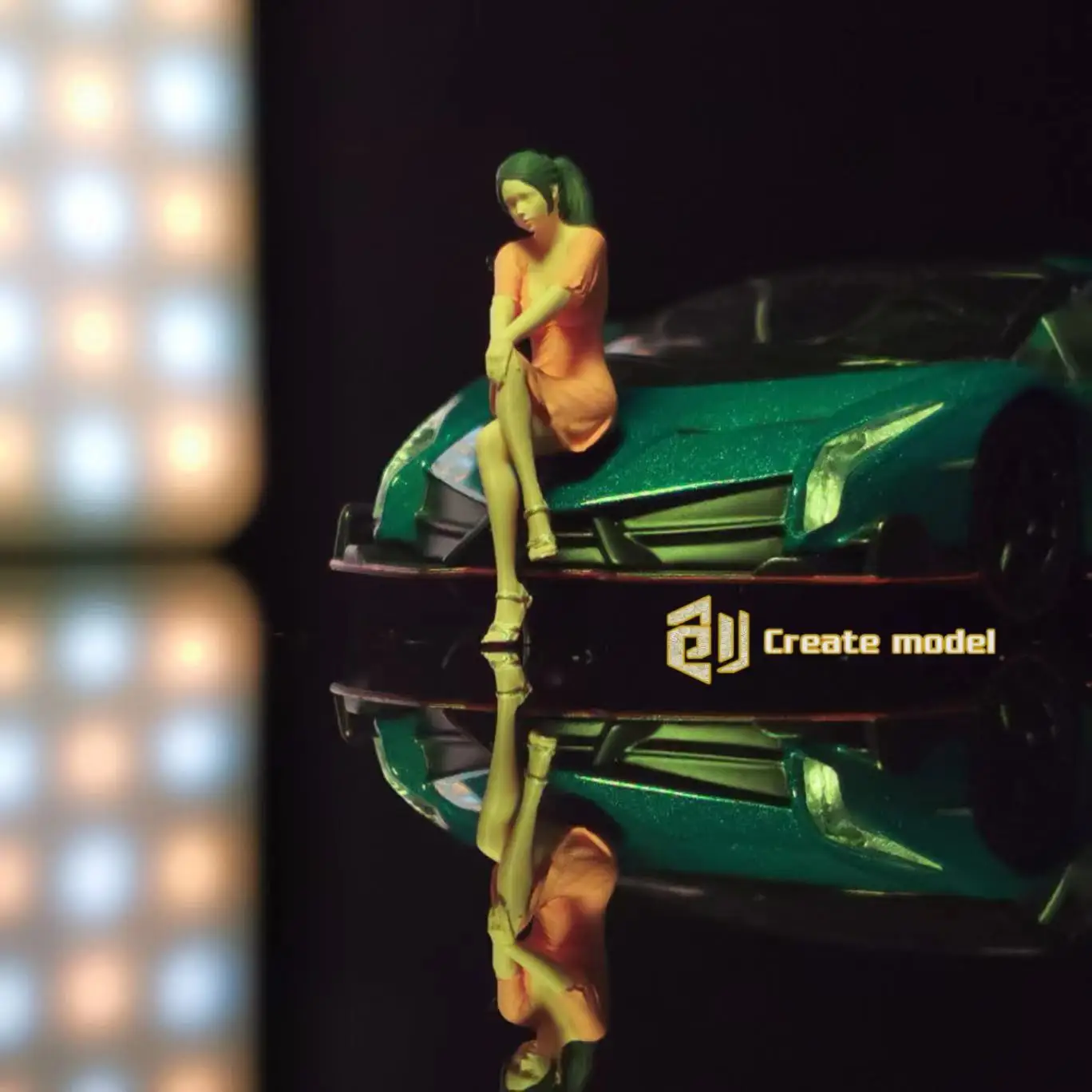 

Create 1:64 Doll Model Queen Series Car Model Scene Arrangement Decorations Micro Landscape Props