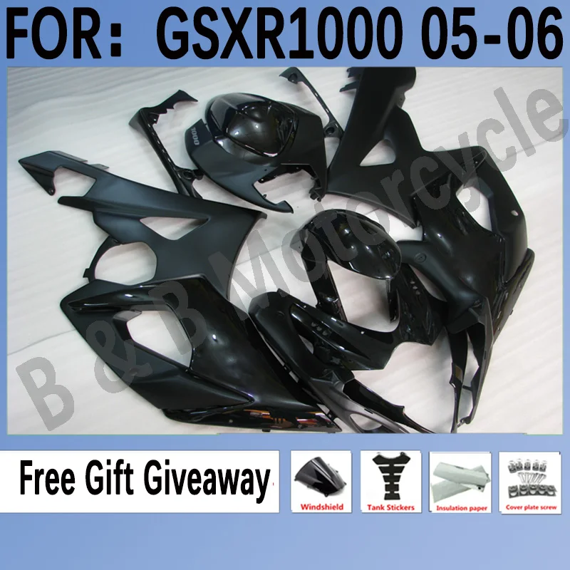 

NEW Motorcycles Bodywork ABS full Fairing Kit fit for GSXR1000 2005 2006 K5 GSXR 1000 05 GSX-R1000 06 Fairings Set Black