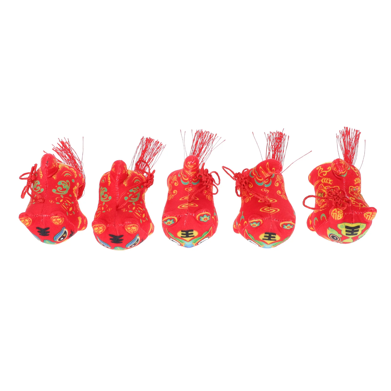 

5Pcs Chinese Ornaments Kids Gift New Year Hanging Ornaments Mascot Pendant
