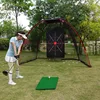 Golf Mat Portable with Rubber Tee Seat Realistic 3