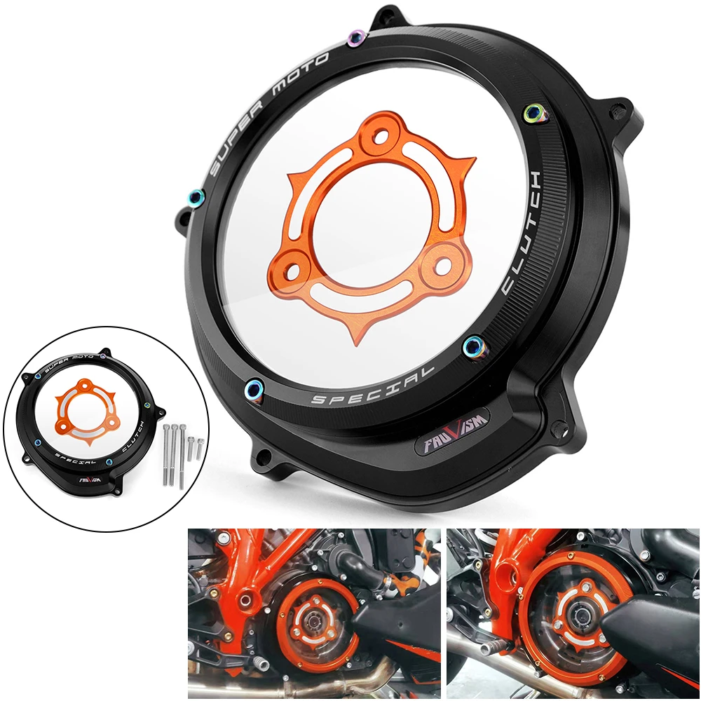 

Engine Racing Clear Clutch Cover Spring Retainer For KT/M 1290 Superduke R/GT/T/S 2014-2021 1090 1050 1190 Adventure ADV 2016