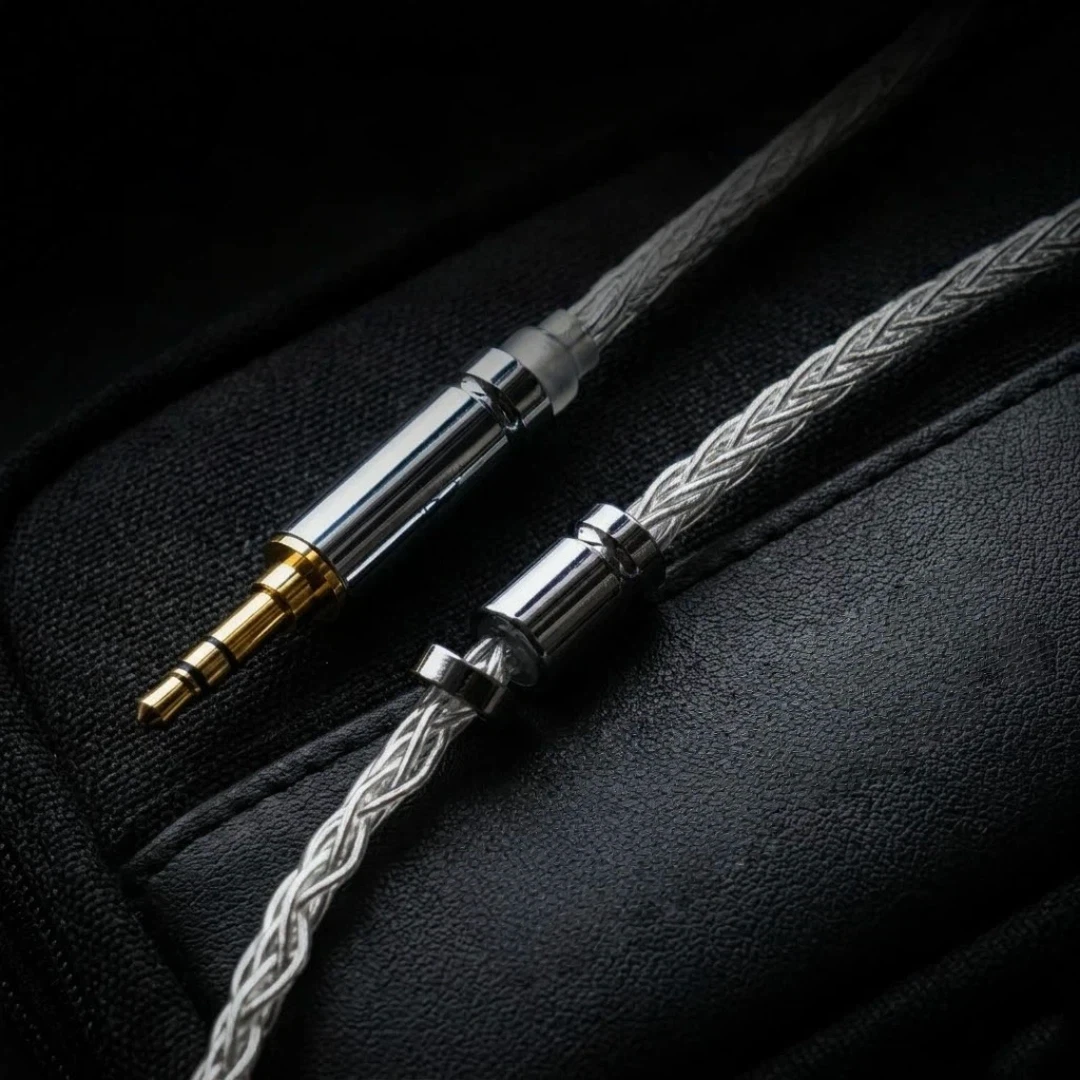 Фото Двойной балансный кабель 3,5 мм на 4,4 мм с микрофоном для HIFIMAN ANANDA NANO Edition XS HE400SE Sundara, 8-жильный провод для модернизации наушников №4