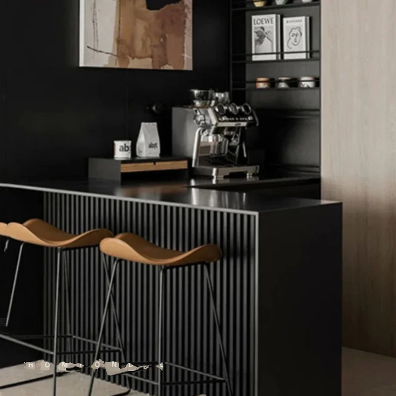 Черные скандинавские стойки регистрации стильная стойка офисная роскошная