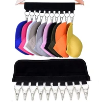space saving hanger foldable hat towel hanger clip rustproof closet baseball cap organizer hanging rack stainless steel clips
