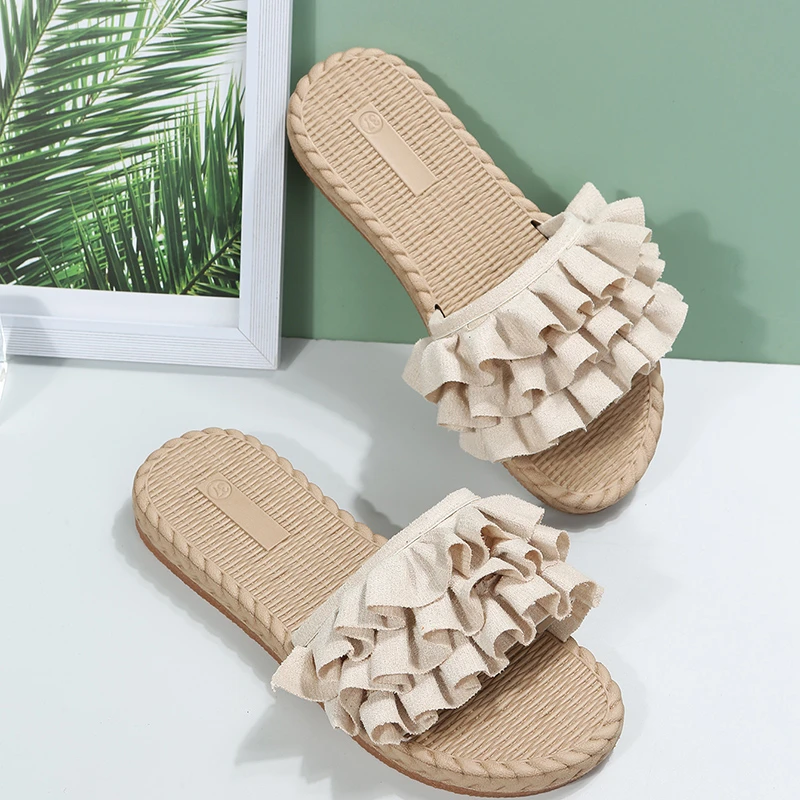 

Flat Slippers Women's Summer Spring Casual Fashion Sandals Beach Women's Slipper Boot Slippers for Women Summer Flat (≤1cm)