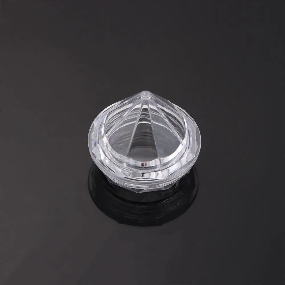 

10pc 5g Empty Eye Face Cream Jar Mini Clear 3D Diamond Eyeshadow Pots Lip Balm Face Cream Sample Pots Refillable Cosmetic Bottle