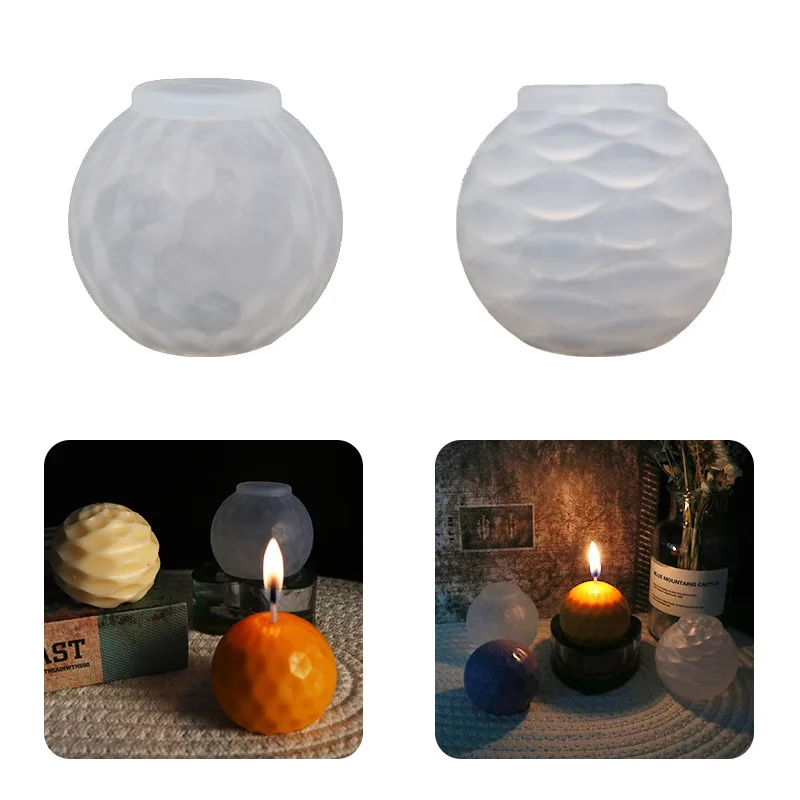 

Ball Mine Shaped Candle Silicone Mold 3D Scented Mould for Resin Casting Soap Candle Making Supplies Plaster Mold Deco Tools
