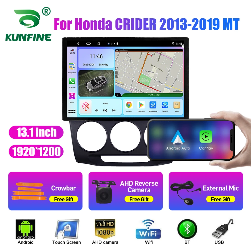 

13.1 inch Car Radio For Honda CRIDER 2013-2019 MT Car DVD GPS Navigation Stereo Carplay 2 Din Central Multimedia Android Auto