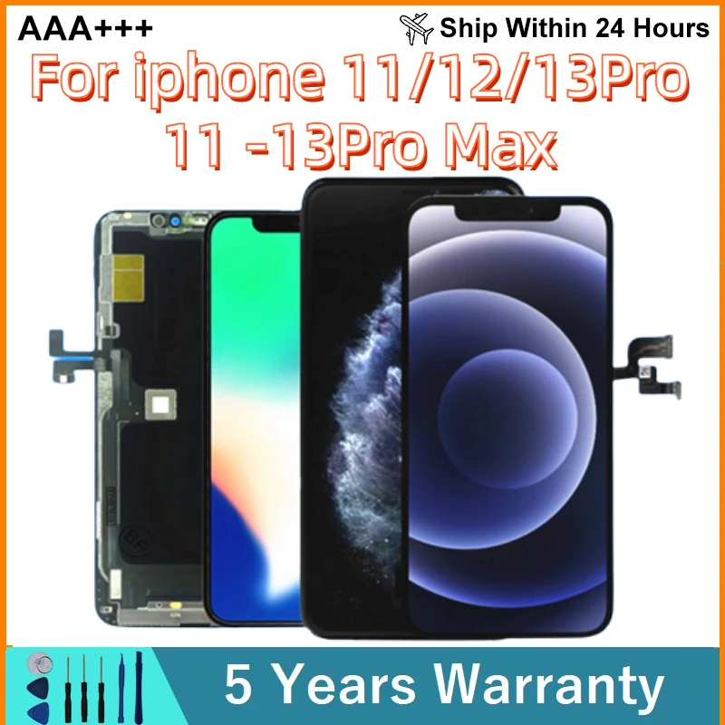 

OLED ЖК-экран для iPhone 11 12 13 Pro Max, Дисплей для iPhone 11Pro 12Mini, замена экрана, оптовая продажа, 100% тест 3D Touch
