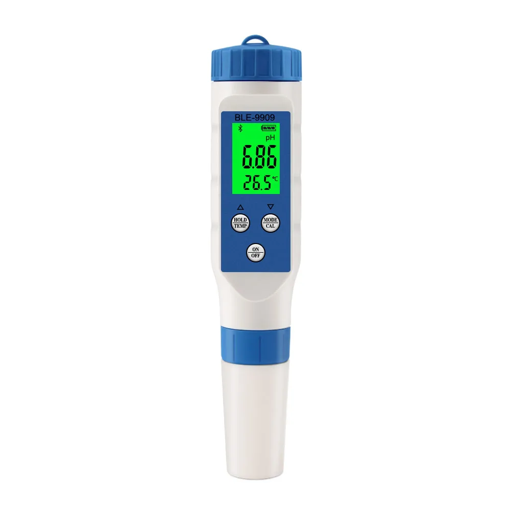 

5 in 1 Digital pH EC Temperature Water Quality Tester with Backlight Bluetooth-compatible Measurement Detection Monitor for Pool