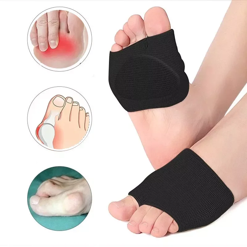 

Forefoot Pads Half Insoles for Forefoot Pain Relief Insole Shock Absorption Foot Cushion Hallux Valgus Corrector Socks