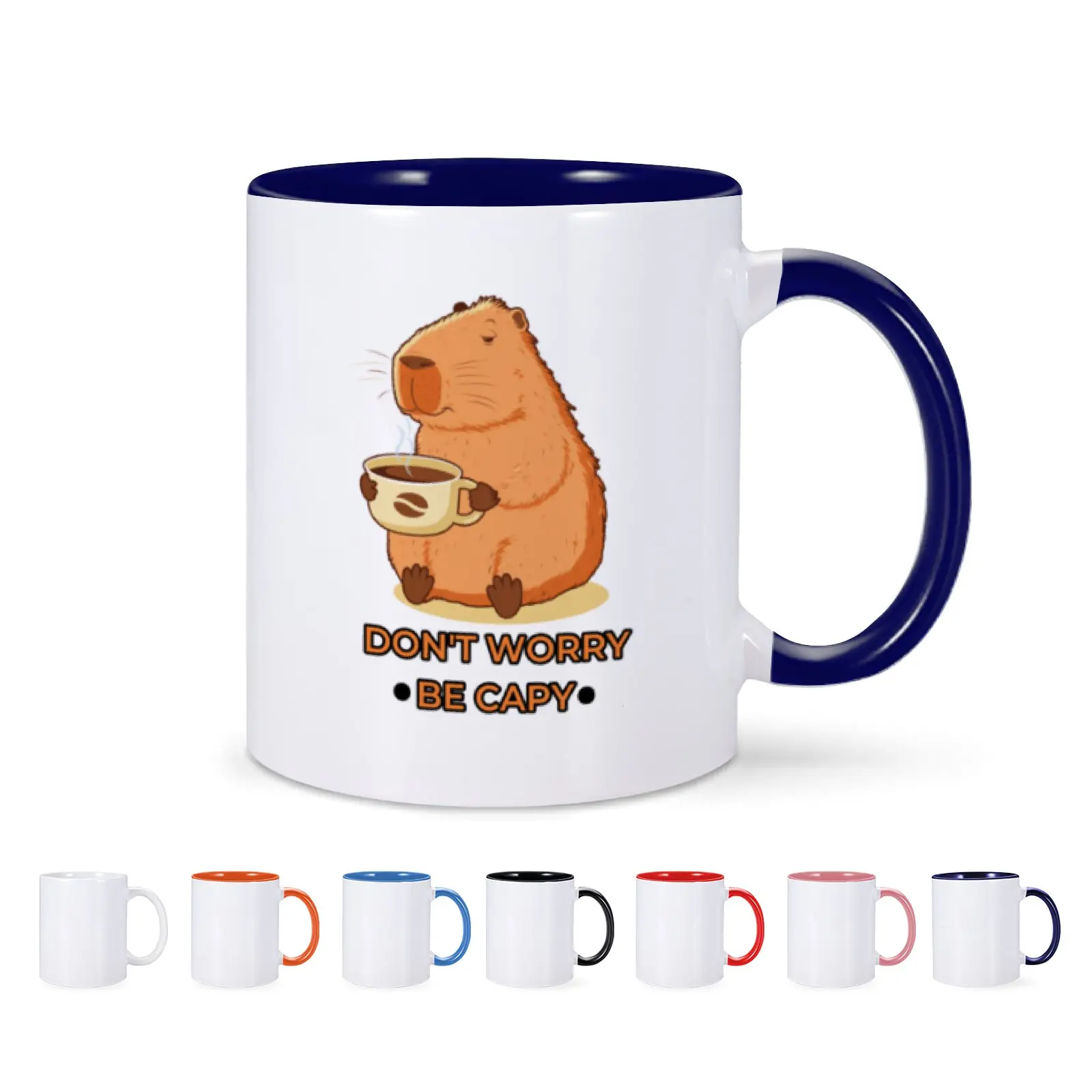 Кружка не волнуйтесь милая дорожная кружка капибара забавная чайная уникальная