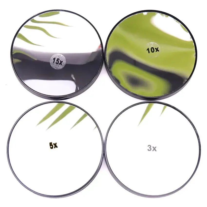 

Mirror 5/10/15X Magnifying Mirror With Two Suction Cups Cosmetics Tools Round Mirror Magnification