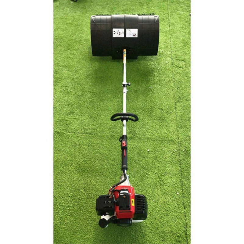 

Two stroke lawn sweeper portable gasoline power football field tennis court artificial grass cleaning equipment Snow sweeper