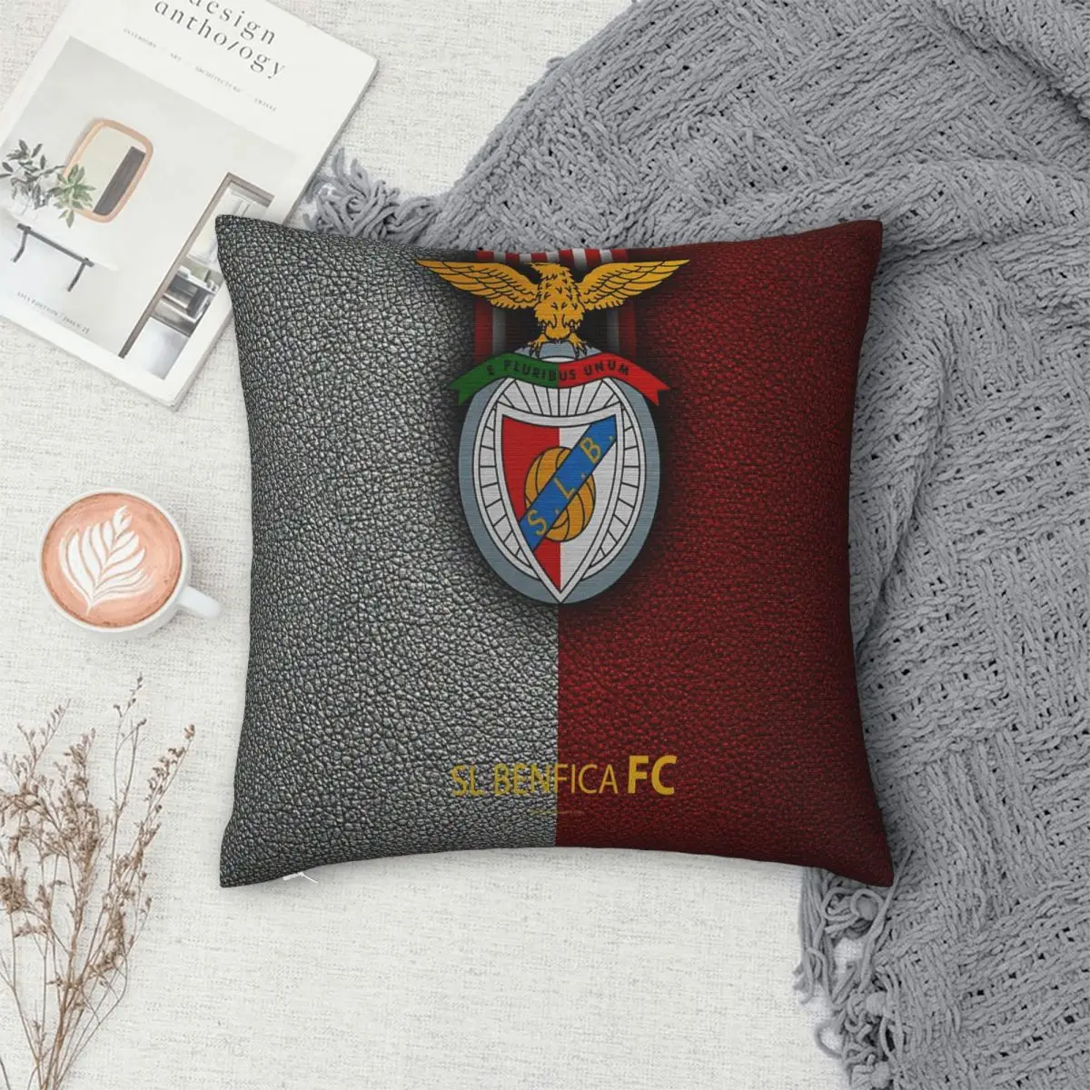 

BENFICA FC, наволочка, чехол, подушка, комфортная декоративная подушка для дивана, декоративные подушки для спальни, гостиной