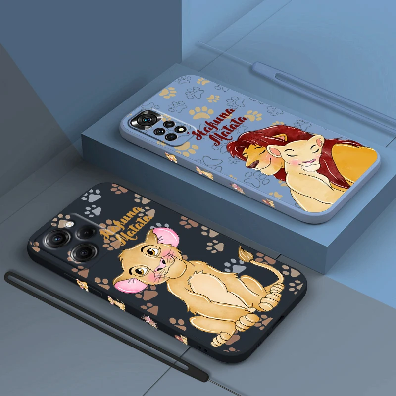 

The Lion King Cute For Xiaomi Redmi Note 12 11 11T 10 10S 9 9S 9T 8 8T 7 Pro Plus Speed Liquid Left Rope Phone Case Coque Capa