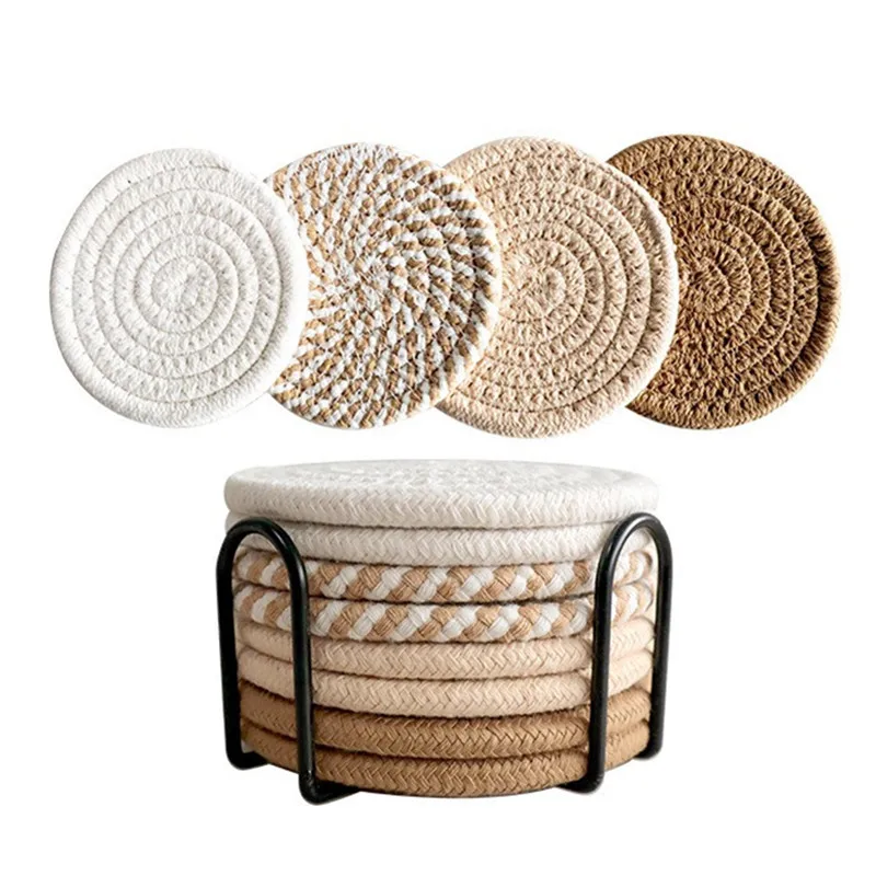 

Коврики для чашек из хлопка 4 шт.