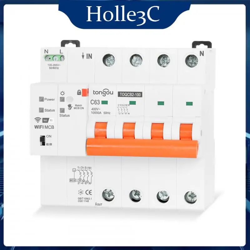

Work With Alexa Google Home Ifttt Measurement Circuit Breaker 4p 63a Remote Control Metering Switch Smart Life Tuya Timer