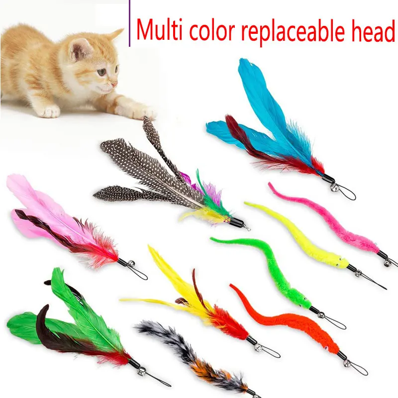 

Wholesale Cat Toy Doumao Bangyuan Feather Three Section Fishing Rod Set