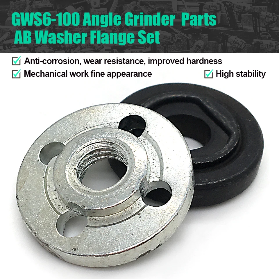 1 комплект сменный набор фланцев шайбы AB для Bosch GWS6-100 GWS6-115 GWS 6-100 6-115 670 GWS670