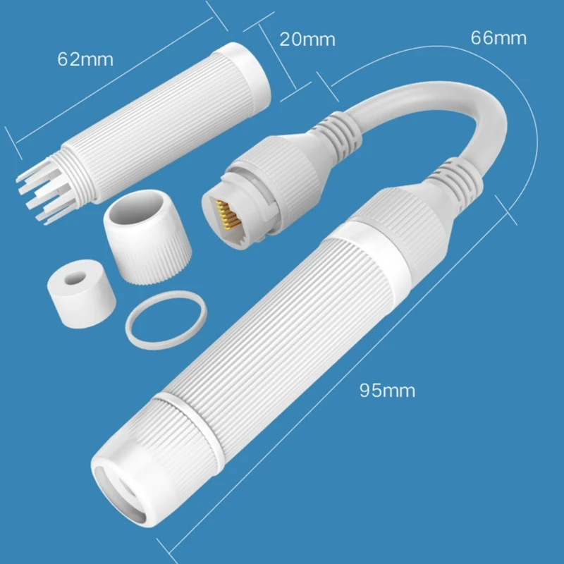 

Уличный Ethernet-адаптер M2EC, гнездовой водонепроницаемый соединительный кабель, экранированный сверхпрочный удлинитель Ethernet IP67