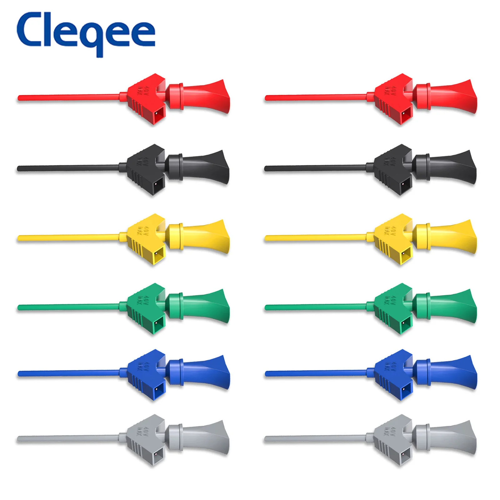 

Cleqee P5003 Mini SMD IC Test Hook Clip Jumper Test Probe Logic Analyzer Grabber Connect Dupont Test Lead Accessories 30V/5A
