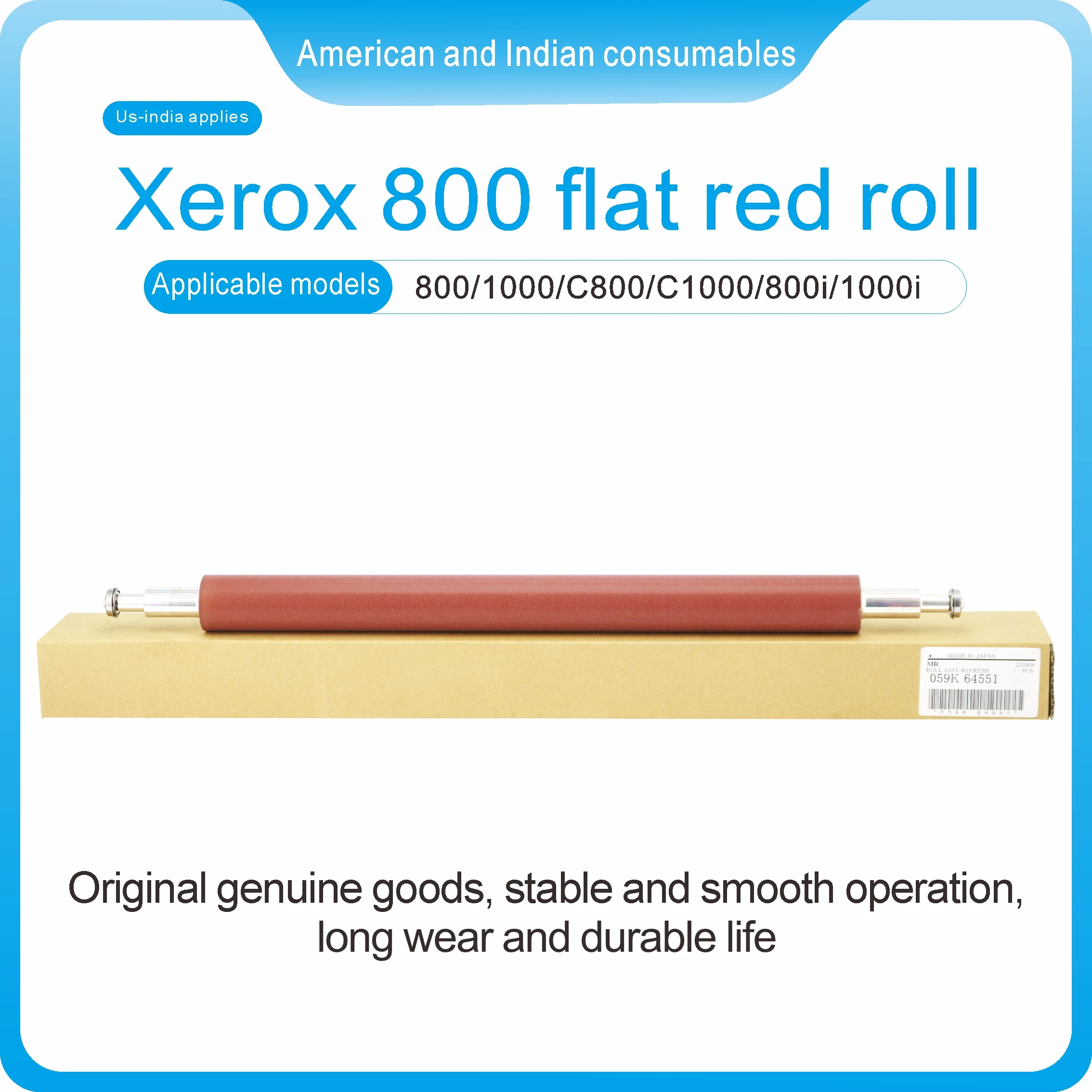 059K 64551 ROLL ASSY-REFRESH Длительный срок службы Xerox 800 OPC БАРАБАН Использование для 1000 C800
