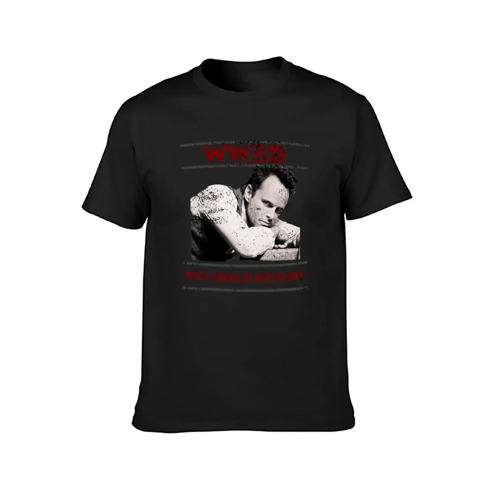 WWBD What Would Boyd Do Crowder Justified белая футболка уличная одежда блузка мужские однотонные