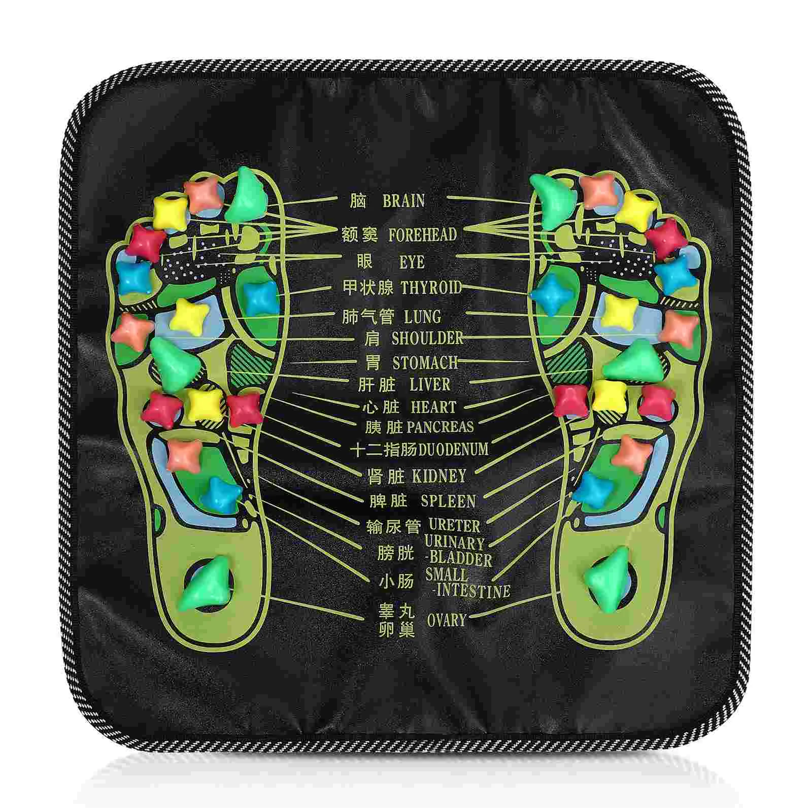 

Foot Massage Mat Massager Stimulator Tool Safe Sole Stone Acupoint Care Folding Home Pp Dad Body Electric