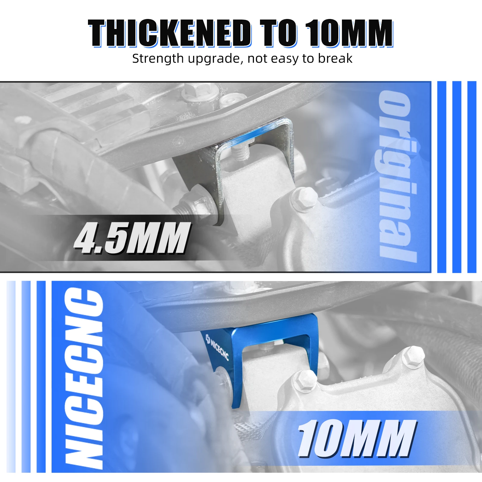 Кронштейны двигателя для Yamaha Raptor 700 3 шт. ATV 700R SE 2008-2024 T6-6061 алюминий