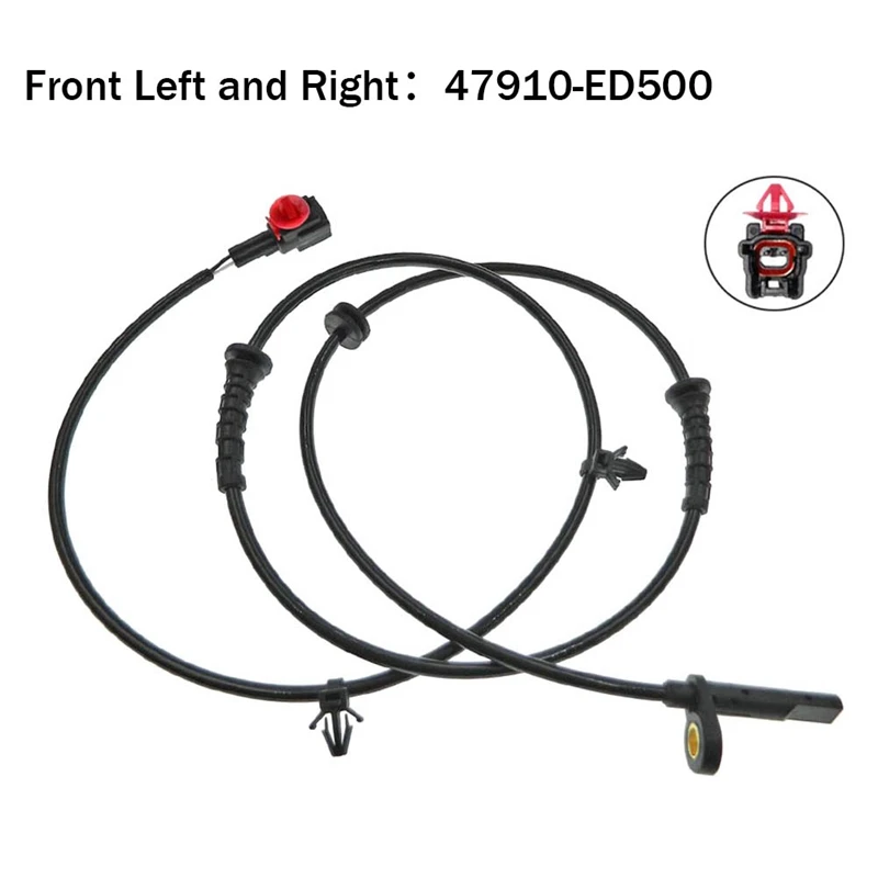 4 шт. передний задний левый и правый датчик скорости колеса ABS для Nissan Tiida C11