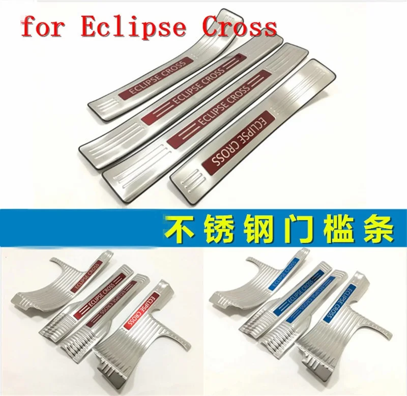 

Нержавеющая сталь автомобильная внутренняя внешняя накладка на ступеньку/порог дверь порог для Mitsubishi Eclipse Cross 2018 автомобильный Стайлинг