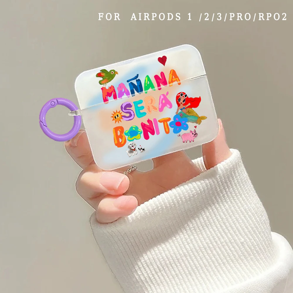 Manana Sera Bonito Bichota Karol G AirPods Case for Air Pod Pro2 3 2 1 Pro Wireless Bluetooth Earphone Box Cover Coque