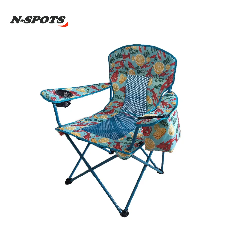 

Ozark Trail Oversized Mesh Cooler Chair, Crawfish with Words