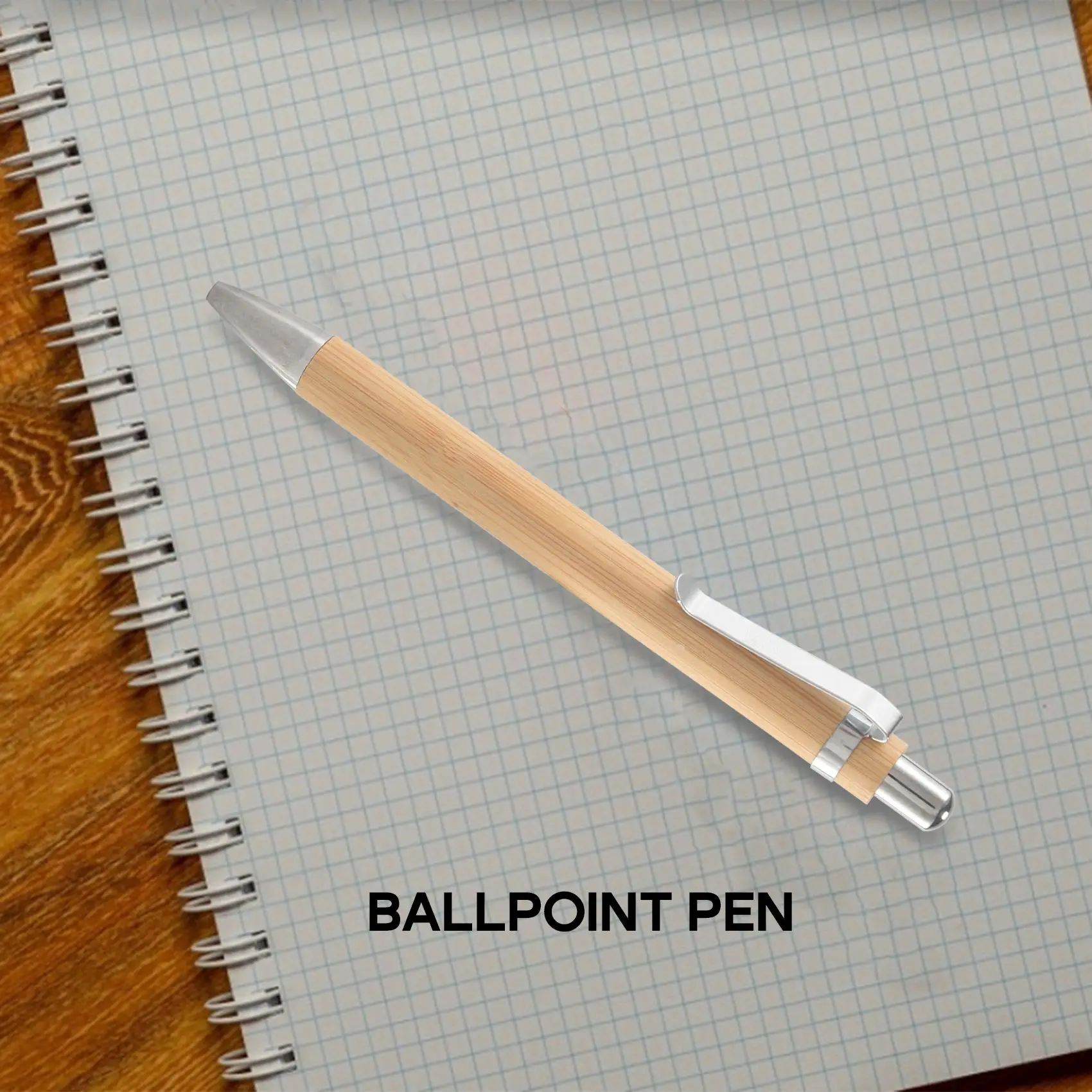 

Ballpoint Pen Set Bamboo and Wood Writing Tools, Blue Refill (60 Pieces)