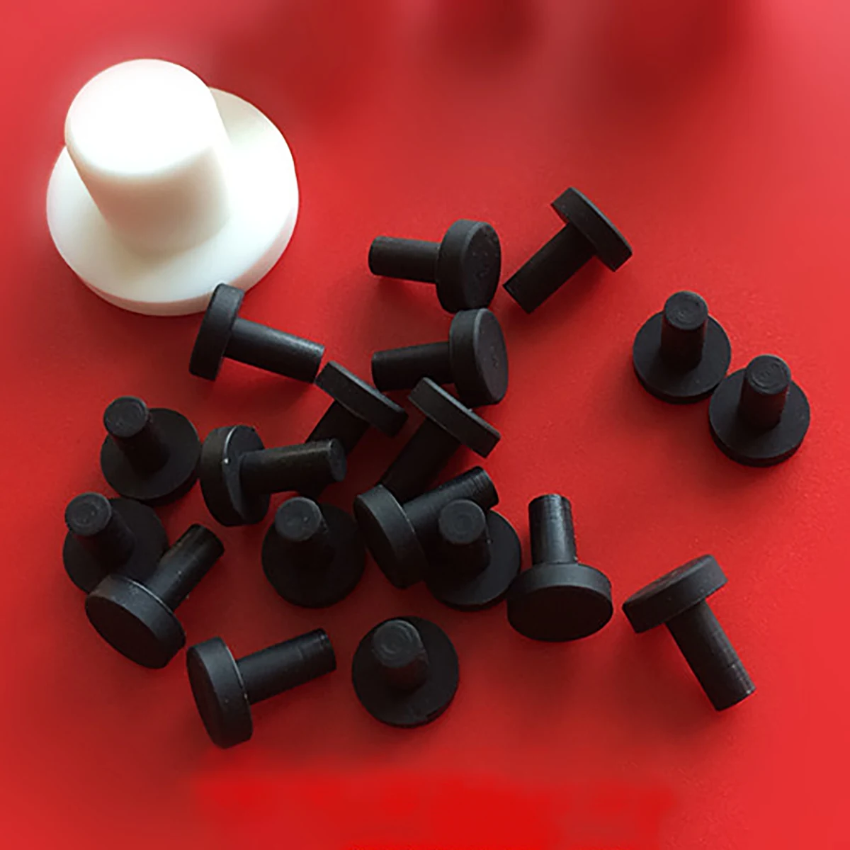 Черные силиконовые резиновые заглушки для отверстий 3-15 мм твердая Т-образная