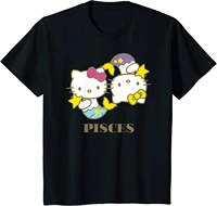 sanrio hello kitty zodiac pisces print graphic t shirt fashion top t shirt casual graphic t shirts clothing women y2k top