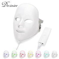 7 colors led facial mask led skin rejuvenation anti wrinkle acne tighten photon therapy spa home salon beauty skin care tool
