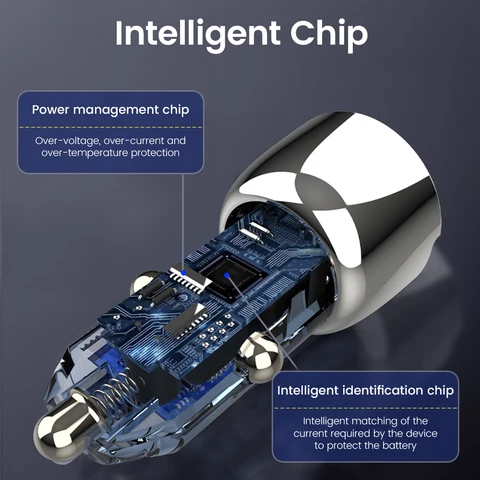 Автомобильное зарядное устройство elough с USB-портом, 96 Вт, 65 Вт